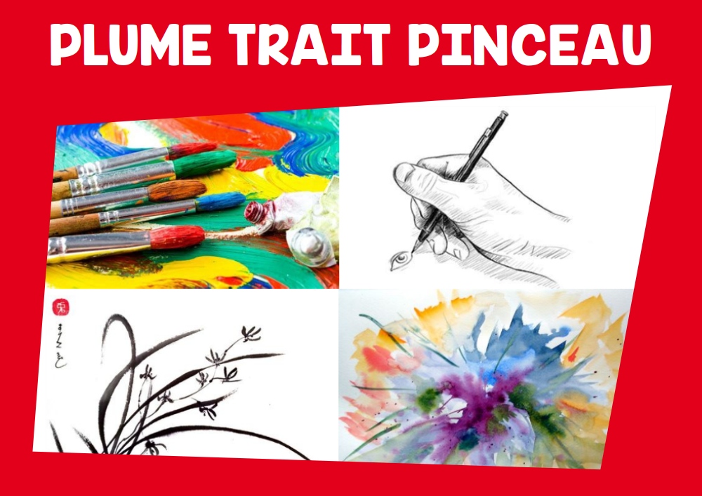 Plume trait pinceau
